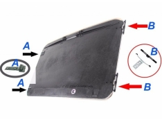 Bmw e46 napfénytető árnyékoló javító fül (A típus)